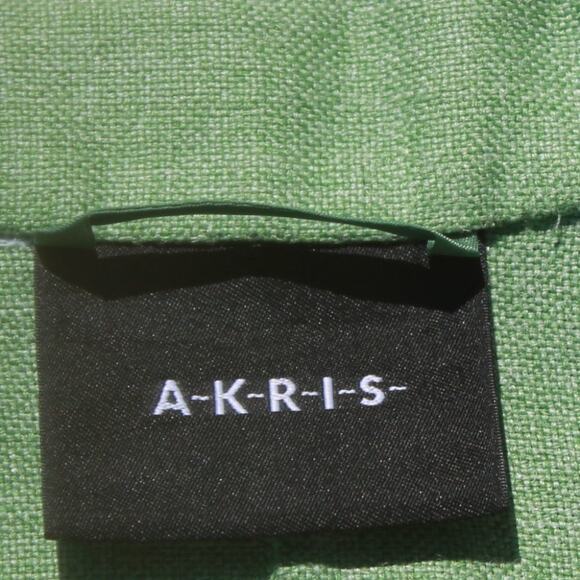 Akris Women's Green Spring Blazer Designer Soft Wool Blend Green Size 12 - Picture 13 of 14